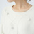 斯琴女士春秋纯色羊毛牦牛绒混纺圆领套头毛球编织针织衫毛衣 AIQB021 白色 L