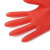 谋福 CNMF 乳胶光里手套 洗衣洗碗手套 家务橡胶手套 清洁胶皮手套（45款 红色乳胶手套）中号  8671