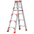 梯子折叠伸缩铝合金人字梯工程梯多功能伸缩楼梯梯子 加强加固款-0.8米加厚