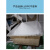加厚方桶牛筋水箱塑料长方形养鱼水产储水桶泡瓷砖大口塑料桶 200K(白色)810*605*590mm