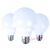 LED三色变光龙珠灯泡球泡e27大螺口G80光源超亮节能灯 G80泡12w暖光10只装 其它  其它