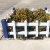 傅帝 草坪护栏 市政绿化带隔离塑钢围栏庭院花坛小区栅栏栏杆 0.5米高*3.05米宽一栅栏一立柱