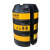 海斯迪克 HK-354  电线杆防护桶 警示防撞桶交通安全保护杆 高压线杆保护桶黄黑电力警示 1.2*0.45*0.65米