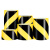 RFSZ 黑黄PVC警示胶带 地标线斑马线胶带定位 安全警戒线隔离带 300mm宽*33米