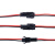 SM2.54mm2P黑色插头空中对插接头端子线插针连接线对接公母头线束 公头线10CM100条