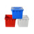 欧杜 加厚塑料水箱长方形蓄水储物箱养鱼卖鱼泡瓷砖方桶大号大容量 蓝50水箱