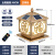 太阳能柱头灯户外防水方形围墙灯欧式别墅大门柱子庭院墙头灯 进宝福大号古铜色两用款