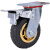 橡胶轮轮子带万向刹车重型轮4568寸定向推车板车拖车橡胶脚轮 重型4寸万向轮
