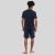 Tommy Hilfiger男装时尚圆领纯棉透气短袖T恤短裤套装海蓝色夏季2022新款UM0UM02 海蓝色 S