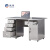 诚扬CY-BGZ不锈钢办公桌长方形台式平板桌1.2米1.4米办公桌带抽屉工作台 304五斗一空加键盘(1.6米) 