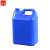 谋福1036 塑料方桶形酒桶包装桶壶扁桶密封桶食品级加厚油桶（10L 蓝色 ）