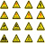 京采无忧 CND21-10张 标识牌 8X8cm三角形安全标签配电箱标贴闪电标签高压危险标识