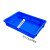 定制白色零件盒方盘塑料浅盘周转箱托盘塑胶盆收纳箱长方形储物盒胶箱 1#方盘-蓝365*245*63MM