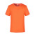 卡宝兰 棉T恤定制印logo毕业班服diy短袖广告衫同学聚会衣服订制印字 橙色 S 