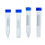 惠利得（HUILIDE）EP管种子瓶圆底尖底离心管微量实验室种子瓶样品瓶螺口塑料离心管刻度管 10ml蓝色螺口圆底 50个装