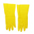 3M思高 薄巧型橡胶手套 防水防滑家务清洁手套 厨房洗衣手套 大号 黄色 1副/包 