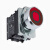 APT PB1S 平头带灯按钮  PB1S-11D/r31 LED型平头按钮红色 22mm1NO+1NC自复型金属圈带灯 220VAC