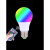 智能遥控节能LED灯泡 可调亮度颜色变色七彩彩色可调光110V 220V 10瓦灯泡+遥控器+烟斗灯座 其它