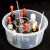 赫思迪格 实验室塑料水槽 透明塑料水槽 化学实验耗材水槽 圆形小号（直径20cm）HHW-135