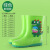 厚创 儿童雨靴 劳保防护 雨鞋大童中筒防水鞋【适合7-15岁】 绿色恐龙 鞋长240mm 