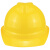 竹特 ABS安全帽 V型透气孔 工地防砸安全头盔 工作劳保防护 黄色 （企业定制）