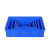 华昊创久 长方形塑料盒零件盒物料周转箱螺丝物流箱配件收纳箱药品盘选盖子 710*455*180mm（默认发蓝色）