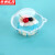 京洲实邦【小猫头盒100只】一次性塑料透明蛋糕包装盒ZJ-0403