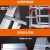 穆运 梯子人字梯折叠伸缩加厚铝合金人字梯室内多功能伸缩楼梯工程梯装修脚架梯（1.5米高红） （1.8米高红）