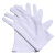 普舍（PUTSCHE）白色棉礼仪手套加厚棉汗布劳保白手套检阅表演手套   礼仪棉手套1双装