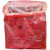 伏兴 水溶性处置袋 一次性红色溶解废物袋洗衣袋 双层水溶袋92*100cm 20只
