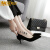 CATCH&RULX高跟鞋女韩版气质OL单鞋浅口尖头套脚细跟百搭黑色职业女鞋 黑色7厘米 34