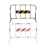 海斯迪克 HK-346  铁马护栏围栏 道路护栏 马路隔断施工护栏 公路护栏 铁马围栏交通设施 黑黄（带铁板）