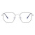 颖士2023新款不规则镜框镂空镜腿个性潮流平光镜装饰眼镜可配近视眼镜 黑框