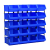 征东 塑料零件盒 配件物料五金分类整理盒螺丝元件储物盒组合式 5号【12个装】450*302*165mm 蓝色
