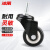 冰禹 BYA-44 黑色轻音耐磨脚轮 工业金钻轮PVC双轴承滑轮家具平板轮子 2寸丝杆M10万向轮 