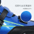 美洲狮（COUGAR） 平花鞋速滑儿童专业竞速轮滑鞋直排旱冰鞋滑冰鞋碳纤鞋MZS511 蓝色 L码