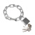 者也（ZYE）防盗链条锁【0.3米链条+方锁】加长加粗镀锌链条挂锁