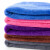 鲁识清洁毛巾超细纤维柔软吸水百洁抹布35*75cm紫色5条装