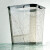 希万辉 轻奢办公室卫生间时尚纸篓垃圾桶 透明灰12L