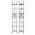 铝合金伸缩梯家用梯子升降工程梯定制特厚6米收缩阁楼781012米 加厚款7米2个厚 高6.6米左右