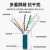 京普联盛 工业高柔网线 8芯X型公头转RJ45工业拖链电缆 屏蔽耐折弯耐磨康耐视传感器线5米 JPLS-GRWX174