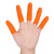 普舍（PUTSCHE）乳胶指套 防滑耐磨点钞 橙色麻点S/小号500只