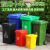 环卫户外分类商用垃圾桶塑料加厚垃圾箱大号小区物业带轮盖240L升 100升料轮+盖 绿色
