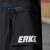 鸿星尔克（ERKE）半身裙女2023春秋新款微弹舒适挺括拼色松紧工装裙子 正黑 S