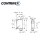 康睿得（CONTRINEX）透明物检测反射板型光电开关/传感器TRU-C23PA-TMS-60D