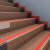 钧稳 台阶自粘止滑条楼梯防滑条踏步PVC防水防滑贴 橙黄/灰 6CM宽带粘胶1米