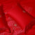 水星家纺 结婚床上四/六件套 60支长绒棉婚庆套件 大红结婚被套床单枕套 喜漾情波(60支长绒棉/六件套） 适用1.5米床，适配200*230cm被芯