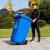 庄太太 【240L黑色干垃圾】上海干湿分类分离加厚塑料环卫垃圾桶上挂车垃圾桶市政塑料垃圾桶