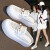 图瓦西 牛皮包头半拖鞋女鞋2023新款夏季网红外穿懒人凉拖小白 白色（皮面） 40