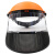 成楷科技 CKL-3022 工业切割园艺割草面屏 防飞溅防尘透明防护面罩护脸 组装款橙色 1套